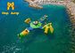 Μεγάλο πάρκο Inflatables αθλητικού νερού PVC Aqua 9mm για τη θάλασσα λιμνών